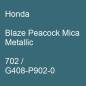 Preview: Honda, Blaze Peacock Mica Metallic, 702 / G408-P902-0.